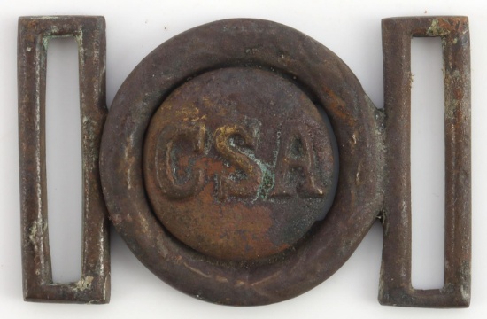 US CIVIL WAR CSA NORTH CAROLINA BELT BUCKLE