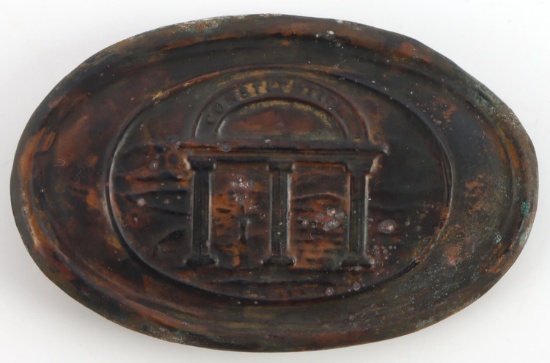US CIVIL WAR GEORGIA MILITIA BELT BUCKLE PLATE