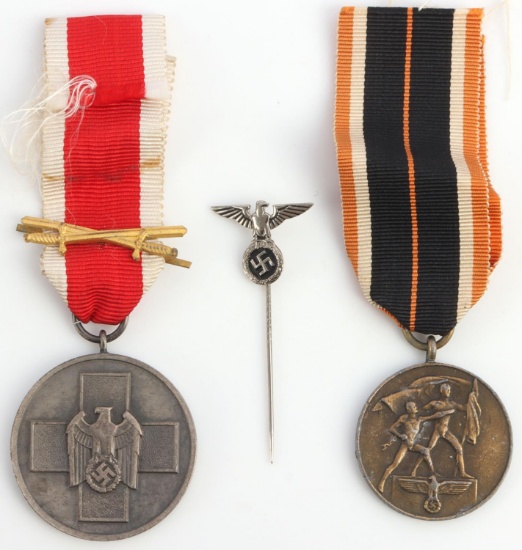 3 WWII GERMAN REICH SOCIAL WELFARE & MEMEL MEDAL