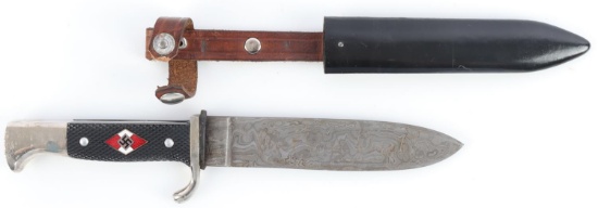 WWII GERMAN HITLER YOUTH GIFT FATHER TO SON
