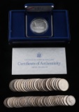 COMMEMORATIVE SILVER DOLLAR & $22 FV BICENTENNIALS