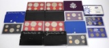 8 UNITED STATES 1971-2001 MINT PROOF COIN SET LOT