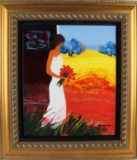 EMILE BELLET SIGNED HAND EMBELLISHED LE GICLEE