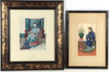 19TH CENTURY CHINESE NOBLEMAN ON RICEPAPER & SILK