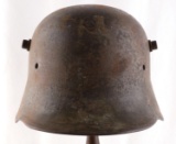 WWI IMPERIAL GERMAN M-17 HELMET BATTLEFIELD RELIC