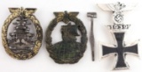 WWII GERMAN BADGE LOT HIGH SEAS IRON CROSS CRUISER
