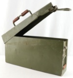 WWII GERMAN PARATROOPER ALUMINUM AMMO CAN