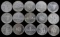 LOT 15 CANADA SILVER DOLLAR COINS XF TO UNC