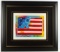 PETER MAX SIGNED MIXED MEDIA AMERICAN FLAG
