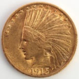 1915 10$ INDIAN GOLD LIBERTY EAGLE US COIN
