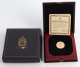 1976 ROYAL CANADIAN OLYMPIC 22K GOLD PROOF COIN