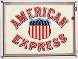 AMERICAN EXPRESS PORCELAIN 16 X 12 INCH SIGN