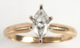 .38 CARAT MARQUISE DIAMOND SOLITAIRE RING 14K GOLD