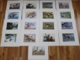 17 1985-1990 MIGRATORY WATERFOWL STAMPS AND PRINTS