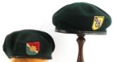 2 VIETNAM SPECIAL FORCES BERET LOT 11TH & COMMAND