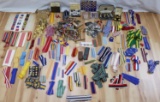 WWII VIETNAM MILITARY MEDAL RIBBON LOT BUTTON SETS
