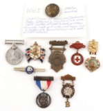 MEDAL LOT WWI LOGGERS WWII SERVICE OLD GUARD 1918