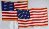 2 48 STAR AMERICAN FLAG LOT EACH W FRINGE