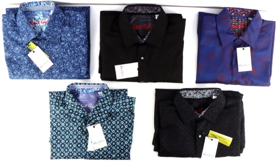 5 NWT ROBERT GRAHAM DESIGNER LONG SLEEVED SHIRTS