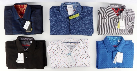 6 ROBERT GRAHAM NEW WITH TAGS RETAIL STORE SHIRTS