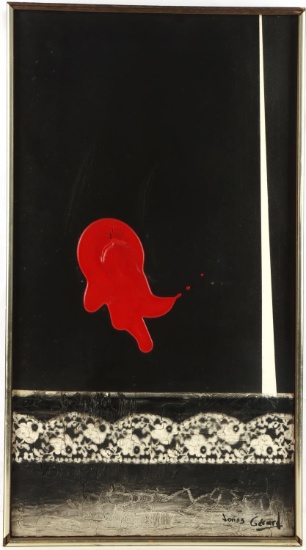 JONAS GERARD ABSTRACT OIL ON CANVAS B 1941 N.C.