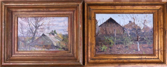 2 VLADIMIR VERBITSKI POST IMPRESSIONIST PAINTINGS