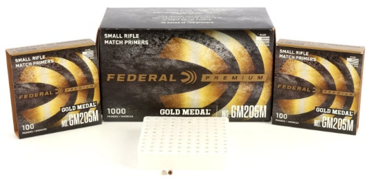 NEW 1000 FEDERAL SMALL RIFLE MATCH PRIMERS