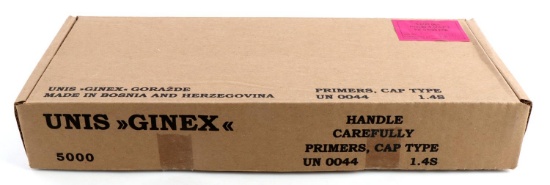 NEW 5000 BULK UNIS GINEX SMALL RIFLE PRIMERS