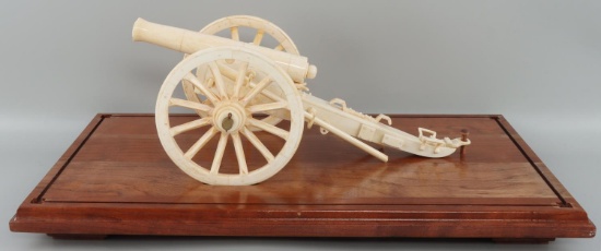 ANTIQUE BONE CIVIL WAR ARTILLERY CANNON
