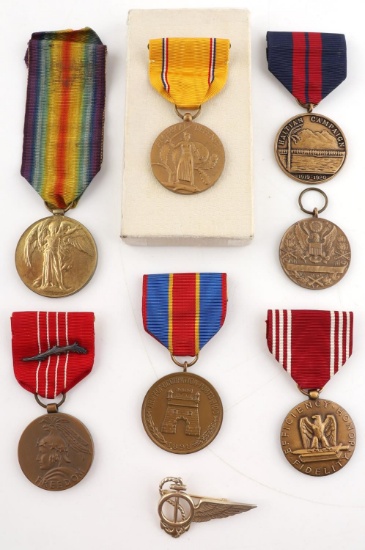WWI WWII NAMED & NUMBERED MEDALS US & BRITISH