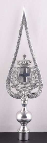 WWII ITALY ROYAL HOUSE OF SAVOY FLAG POLE TOPPER