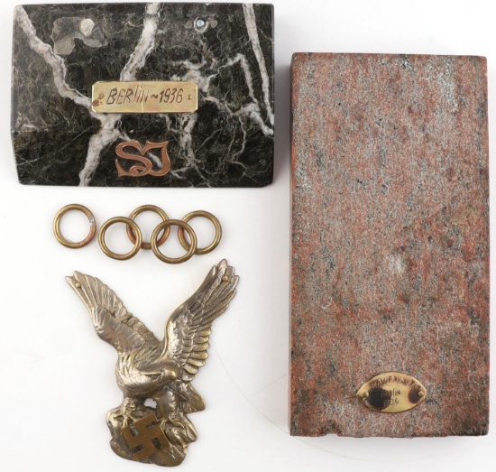 WWII GERMAN REICH BERLIN 1936 OLYMPICS PLAQUE