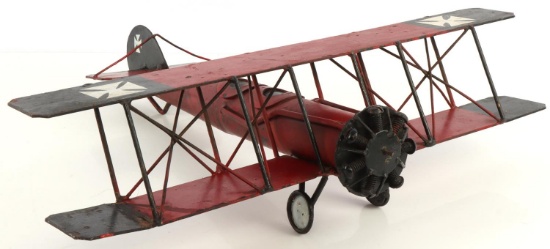 WWI GERMAN  RED BARON BI-PLANE WWII TRENCH ART