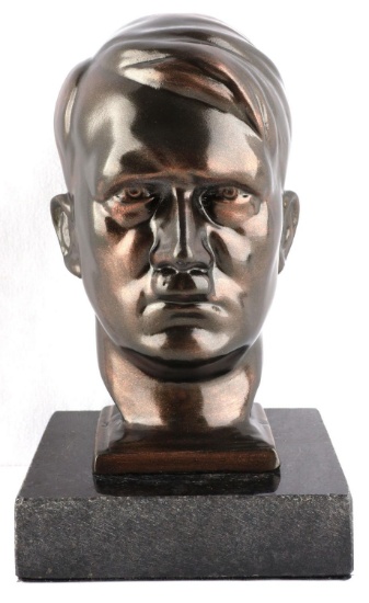 WWII GERMAN REICH ADOLF HITLER BRONZE BUST