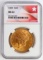 1899 $20 GOLD DOUBLE EAGLE COIN NGC MS 62 STAR