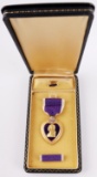 NAMED WWI PURPLE HEART MEDAL THURY HARCOURT