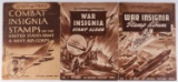 WWII WAR COMBAT INSIGNIA ORIGINAL STAMP ALBUMS