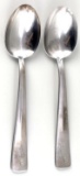 2 WWII GERMAN REICH LABOUR FRONT SILVER SPOONS