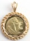 14KT GOLD FLORIDA STATE UNIVERSITY MEDAL PENDANT