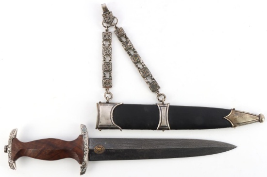 WWII GERMAN THIRD REICH SA HONOR DAGGER WITH CHAIN