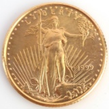 1999 GOLD 1/10 OZT AMERICAN EAGLE BU COIN
