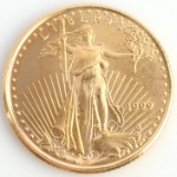 1999 GOLD 1/10 OZT AMERICAN EAGLE BU COIN