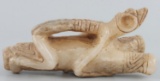 TAINO PRECOLUMBIAN COHOBA LIZARD MAN SNUFFER