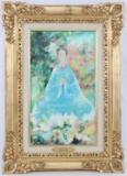VU CAO DAM VIETNAMESE DIVINITE OIL PAINTING