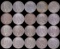 20 UNCIRCULATED MIX DATE PEACE DOLLAR COIN LOT