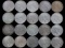 20 MIX DATE PEACE SILVER DOLLAR COIN LOT