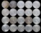 20 MIX DATE UNC SILVER PEACE DOLLAR COIN LOT