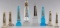 8 ANTIQUE CRYSTAL STONE OBELISK THERMOMETER LOT