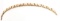 10KT YELLOW GOLD XO CHAIN BRACELET
