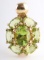 14K YELLOW GOLD PERIDOT CLUSTER PENDANT